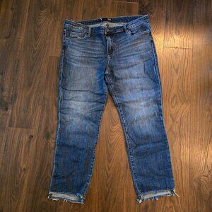 Reese Fab Ab High Waist Ankle Slim Straight Leg Jeans Size 16